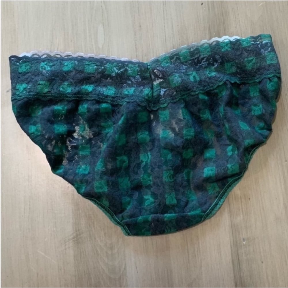 Anthropology Lace Trim Green Panties size M - Picture 4 of 5